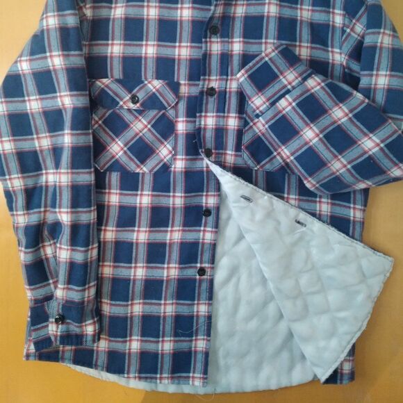 Vintage Sears Lined Flannel Button Shirt - Picture 3 of 7